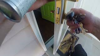 Larson Storm Door Deadbolt Latch Sticking Hanging Up Hard To Open Before Replacing Try This