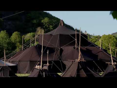 Dümpelfeld Jurtenburg aufbau im Zeitraffer