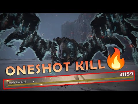 How to one shot the hardest deathbird in Elden Ring (31k damage 😱)