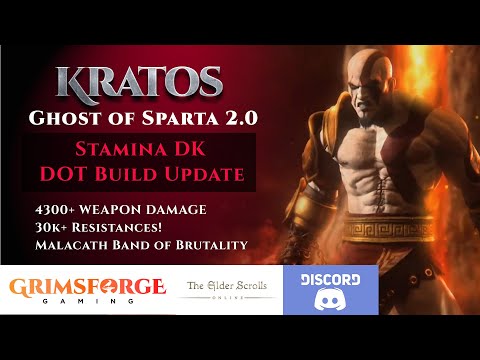 ESO StamDK KRATOS "Ghost of Sparta 2.0" DOT Build