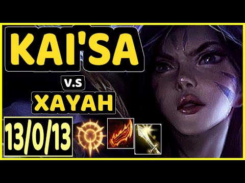 DEFT (KAI'SA) vs XAYAH - 13/0/13 KDA BOTTOM ADC CHALLENGER GAMEPLAY - KR