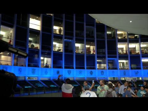 Ceremonia de iluminación de Azul del Senado de la República