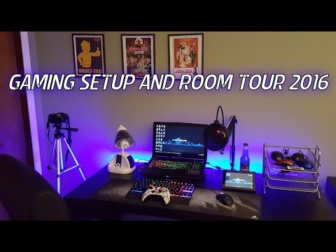 2016 AMAZING PC AND CONSOLE GAMING SETUP AND ROOM TOUR 4K