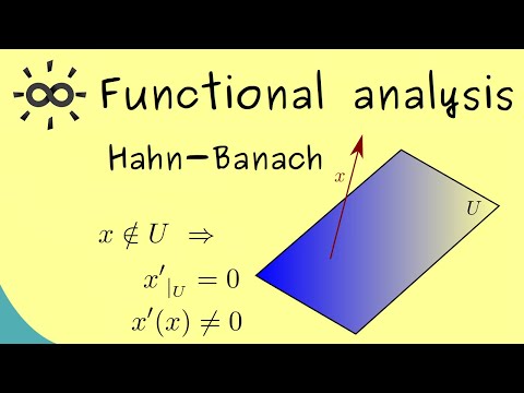 Functional Analysis Part 25 Hahn–Banach theorem