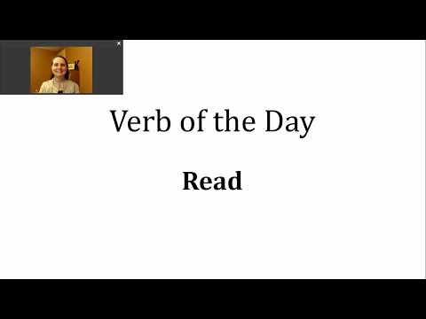 Verb of the Day - Read