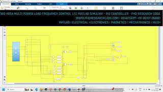 Download the video "TWO AREA MULTI POWER LOAD FREQUENCY CONTROL LFC #MATLAB SIMULINK #PID CONTROLLER #PHDRESEARCH CODE"