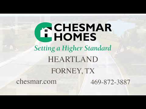 NEW CHESMAR HOMES Coming Soon to the Heartland Community in Forney Texas