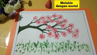 Download lagu Seni grafis cetak tinggi/ Stempel wortel/ Vegetable printing @Bundalena520 mp3