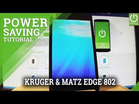 KRUGER & MATZ EDGE 802 Battery Saver Mode Tutorial