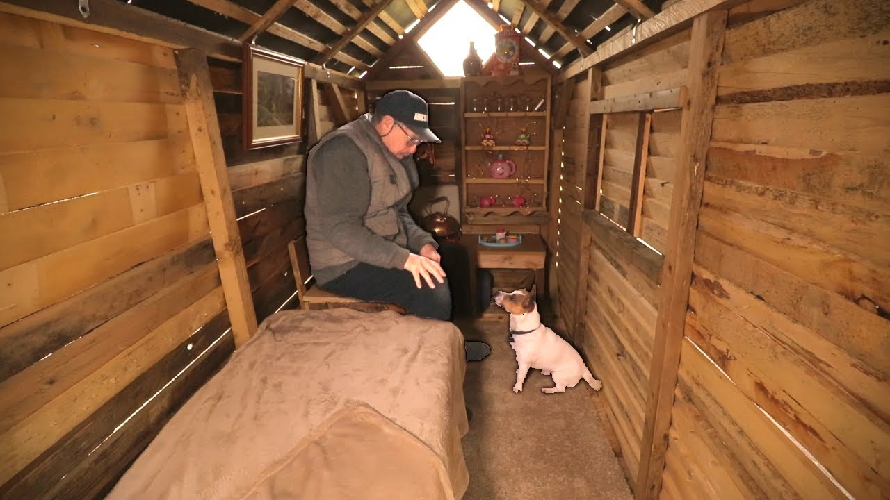 Building a Pallet Wood Cabin: Cheap Tiny House for a 1 Year Old (PART 3)