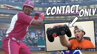 CONTACT SWING ONLY CHALLENGE? THIS SUCKS! MLB The Show 19 Diamond Dynasty
