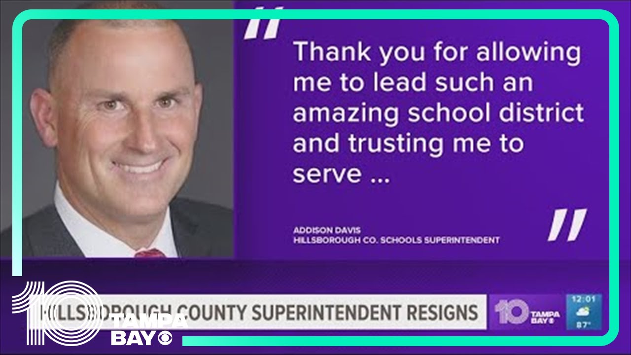 Hillsborough County Schools superintendent to resign