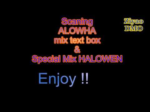 DMO Scan Mix letter boxes ALOWHA and Special HALOWEN Enjoy!