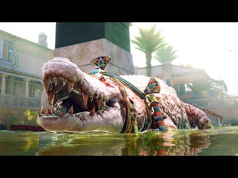 Assassin's Creed Origins Gameplay - The Sacred Crocodile Illness in Krokodilopolis