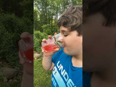Kid makes Minecraft potion effect perfectly #meme #funny #minecraft