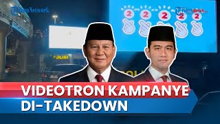 Polda Metro Jaya 'Take Down' Videotron yang Tampilkan Prabowo-Gibran di Atas Pos Polisi Semanggi
