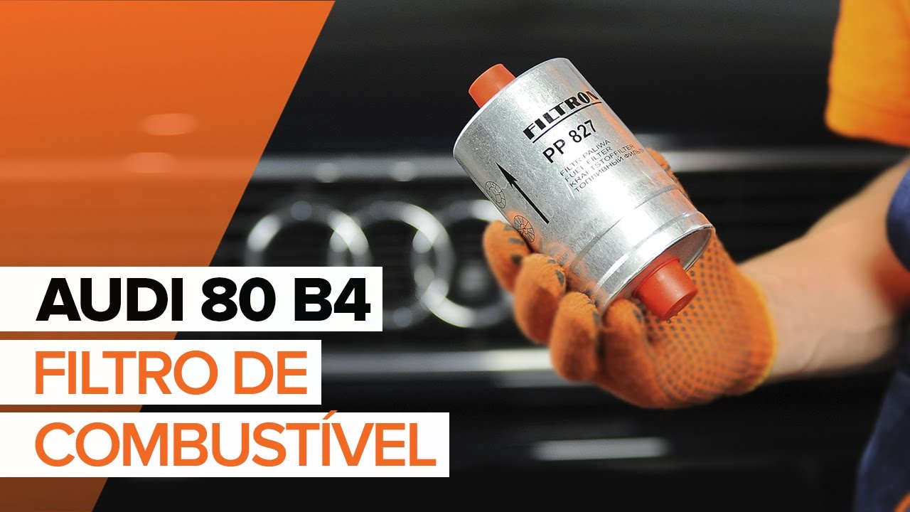 Como mudar filtro de combustível em Audi 80 B4 - guia de substituição