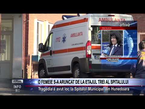 O FEMEIE S A ARUNCAT DE LA ETAJUL TREI AL SPITALULUI