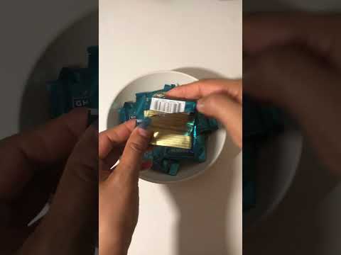 Ghirardelli Sea Salt Almond #asmr #darkchocolate  #yummy #satisfying