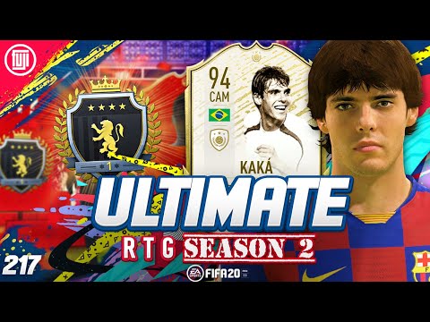 MOMENTS KAKA!!! ELITE 1 REWARDS! ULTIMATE RTG #217 - FIFA 20 Ultimate Team Road to Glory