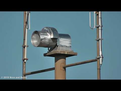 Indiana Statewide Tornado Drill 2019 - Upland, IN Sterling N-5 Siren Test