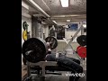 140kg(310lbs)Dead Bench press 12 reps with close grip for 4 sets