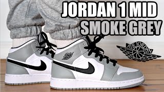 AIR JORDAN 1 MID SMOKE GREY REVIEW & ON FEET - DIOR ALTERNATIVE + RESELL PREDICTIONS