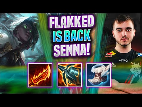 FLAKKED BRINGS BACK SENNA! - G2 Flakked Plays Senna ADC vs Leona! | Season 2022