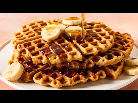 How to Make Banana Bread Waffles | Quick & Delicious | English Audio @FeelPodcast25