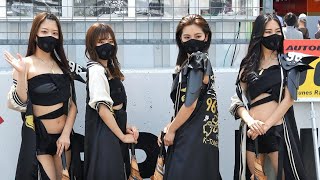 スーパーGT2021 第2戦 富士㊸ 西井綾音さん 水沢まこさん 北川美麗さん 南真琴さん 2021WinG 美人レースクイーン K-tunes Racing