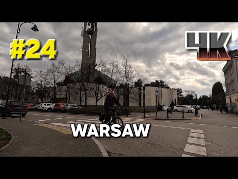 Warsaw Poland Walking Tour 4k // BIELANY - MARCH 22 , 2024 // GOPRO HERO 11 FOOTAGE