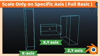 How to Scale on a Specific Axis | Blender Tutorial