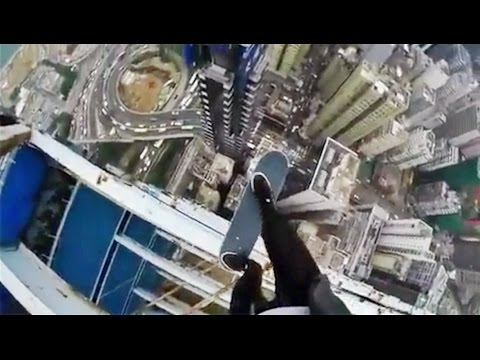 INSTABLAST! INSANELY DEADLY Roof Top Skateboarding!! Sheriff Kickflip! A Mean Inward Big Heel!!