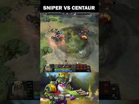 DOTA2_ Sniper  vs Centaur | 6x heart vs 6x butterfly|