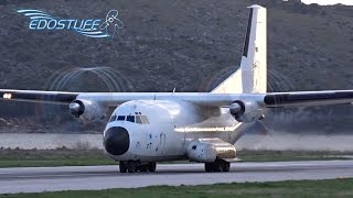 Luftwaffe Transall C-160D - Short Takeoff with Awesome Propeller Tip Vortices