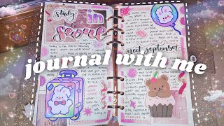 journal with me in my six ring binder 💞📓 cute and relaxing deco style🌷☁️  [다이어리 꾸미기]