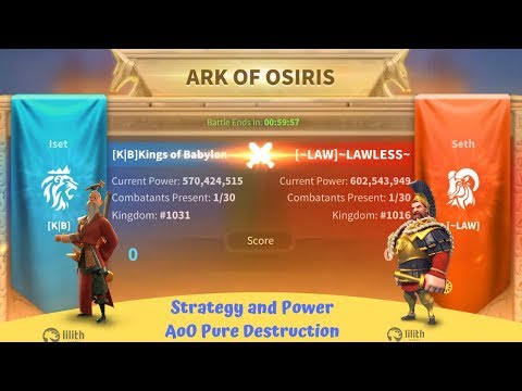 ~LAW (K16) vs. K|B (K31) - Ark of Osiris - Rise of Kingdoms