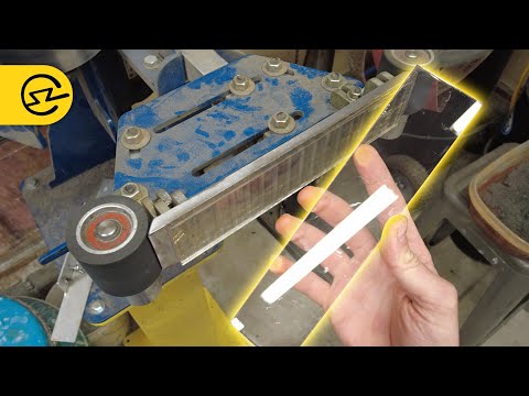 Knife Making | Installing a Glass Platen on a Belt Grinder