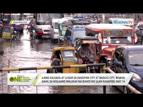 One North Central Luzon: Ilang lugar sa Dagupan Baguio, binaha dahil sa biglaang na buhos ng ulan