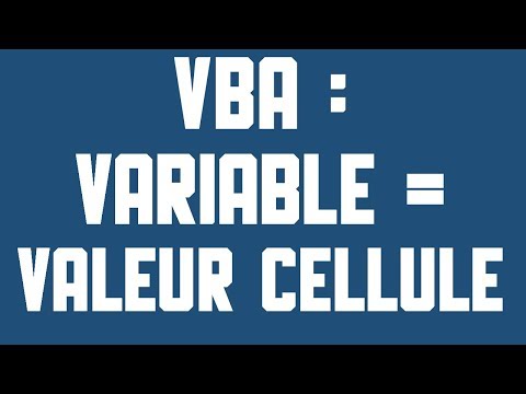 VBA Une variable pour une cellule