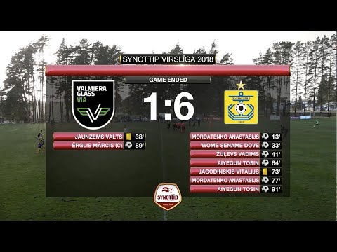Valmiera Glass ViA - FK Ventspils 1:6 labākie momenti (24. sep.)