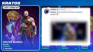 THEY IMPROVED THIS KRATOS IN THIS UPDATE!! Kratos skin fortnite Return Leviathan axe Pickaxe Return