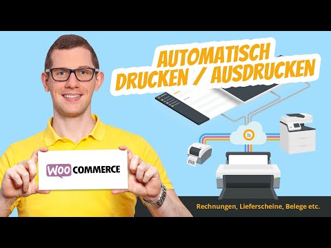 WooCommerce Bestellungen automatisch drucken 🥇 Rechnungen + Lieferscheine + Belege