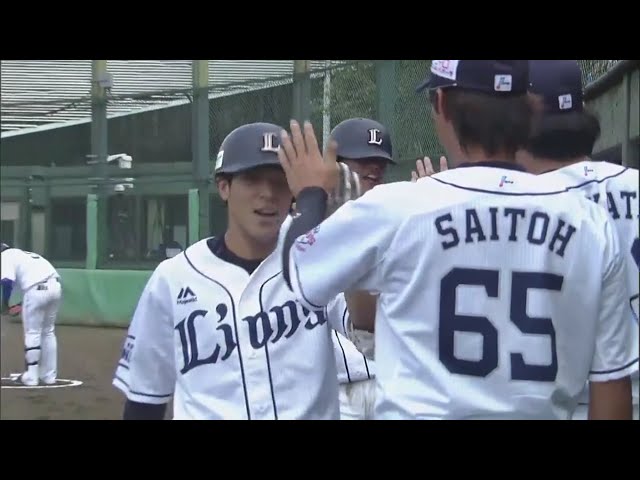 【ファーム】ライオンズ・山野辺 パンチ力を見せる11号先制2ランホームラン!! 2019/9/11 L-DB(ファーム)