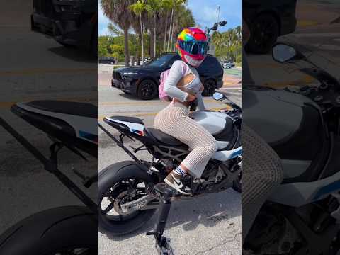 Everyone Thought She Was Just Cruising... 🤫💨 #bikestunt #onewheeling #bikegirls #reactionvideo #bts