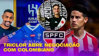 🚨 SÃO PAULO FAZ PROPOSTA POR JAMES RODRIGUEZ, MALCOM ACERTA COM AL HILAL, SUÁREZ FICANO GRÊMIO