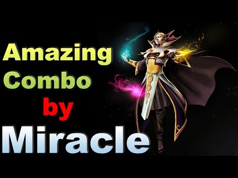 Invoker Amazing Combo by Miracle 25 kills pro Gameplay | Highlights 7.03 — Dota 2
