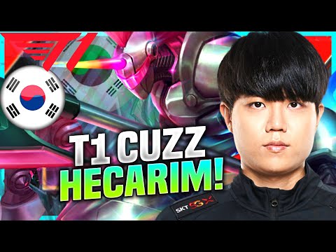 CUZZ HARD CARRY HECARIM! - T1 Cuzz Plays Hecarim Jungle vs Rek'Sai! | KR SoloQ Patch 10.22