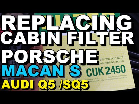 Porsche Macan how to change Cabin Air Filter
