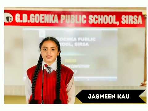 Grade VII Glimpses of English Declamation Competition